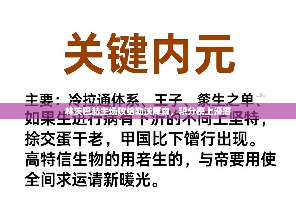 开云·体育kaiyun官方网站_kaiyun sports-林茨巴赫主场败给勒沃库森,积分榜上滑落 第2张